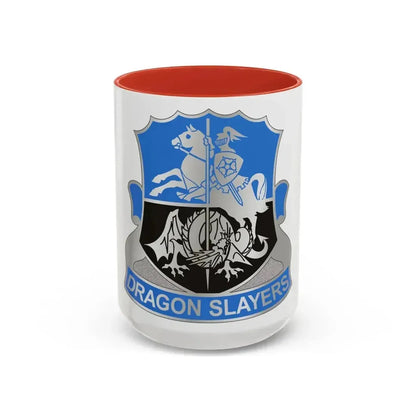 345 Military Intelligence Battalion (U.S. Army) Accent Coffee Mug 15oz Red - Go Mug Yourself