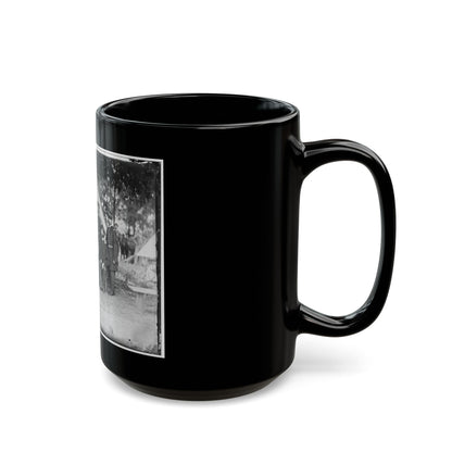 Portrait Of Maj. Gen. Jefferson Davis, Officer Of The Federal Army, And Staff, Washington, D.C. (U.S. Civil War) Black Coffee Mug