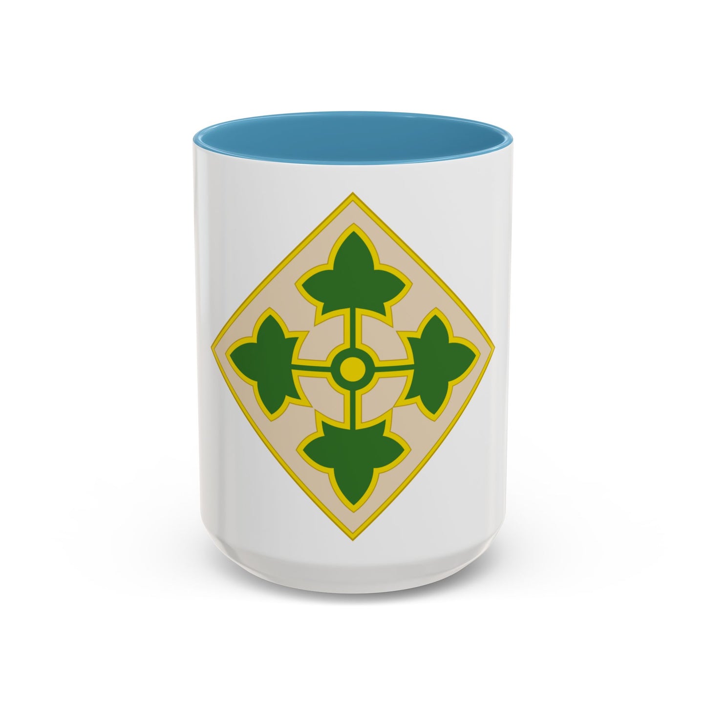 4th Infantry Division CSIB2 (U.S. Army) Accent Coffee Mug