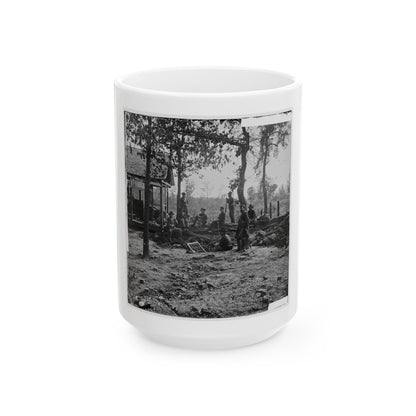 Atlanta, Georgia. Federal Picket Post Shortly Before The Battle Of July 22 (U.S. Civil War) White Coffee Mug