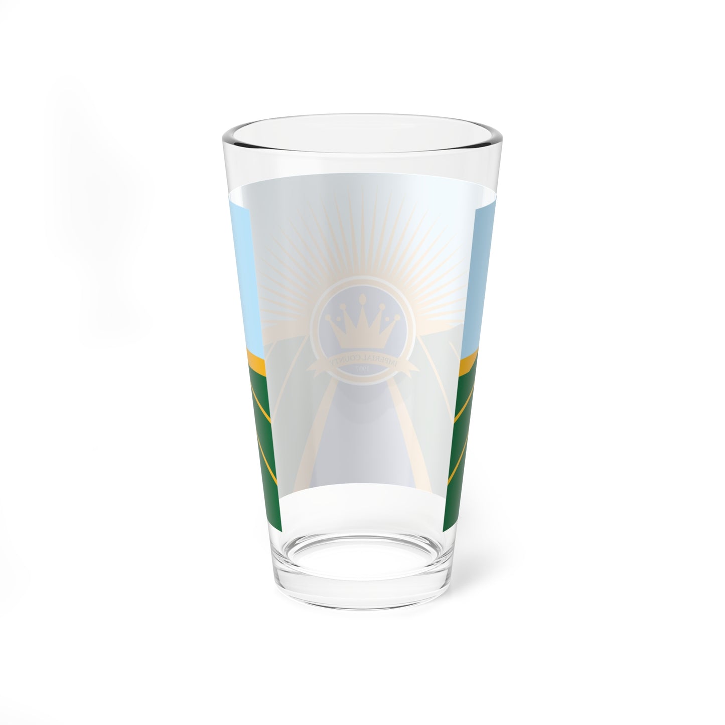 Flag of Imperial County California (United States) Pint Glass 16oz