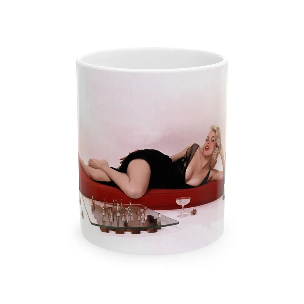 Jayne Mansfield #204 (Vintage Female Icon) White Coffee Mug-11oz-Go Mug Yourself