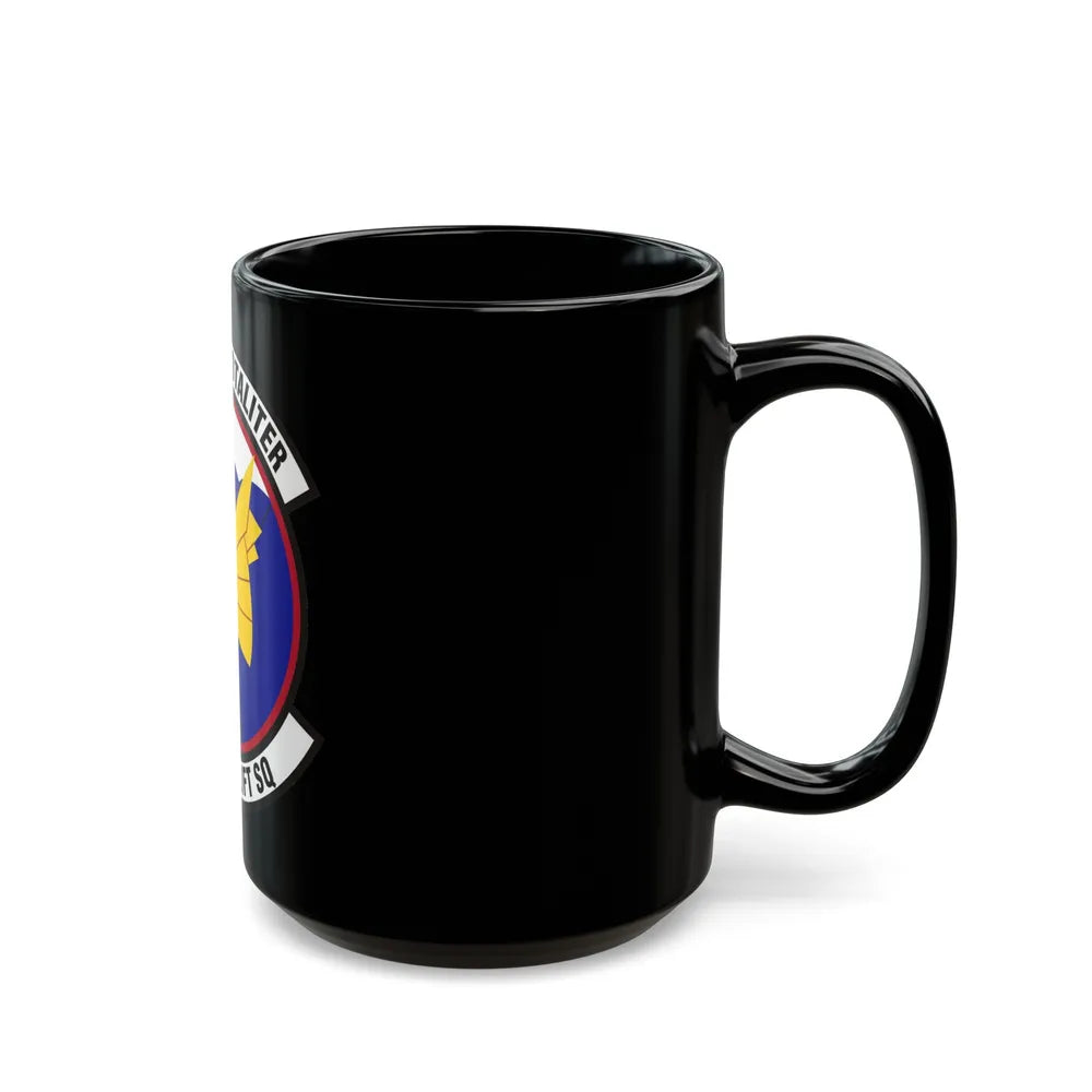 345th Airlift Squadron (U.S. Air Force) Black Coffee Mug-Go Mug Yourself