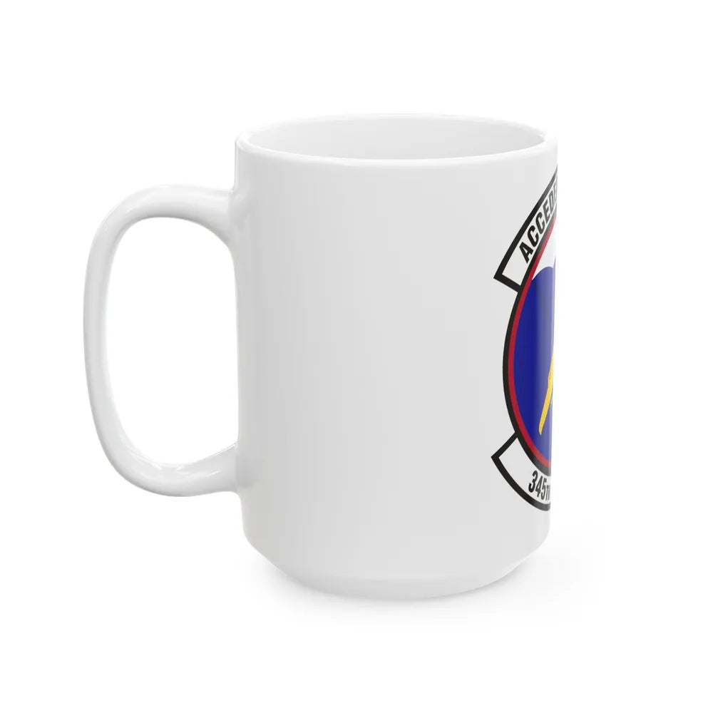 345th Airlift Squadron (U.S. Air Force) White Coffee Mug-Go Mug Yourself