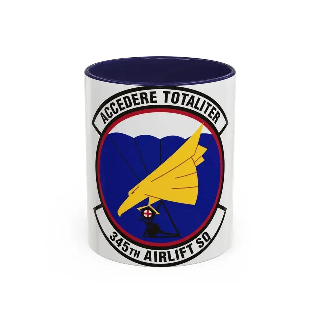 345th Airlift Squadron (U.S. Air Force) Accent Coffee Mug 11oz Navy - Go Mug Yourself