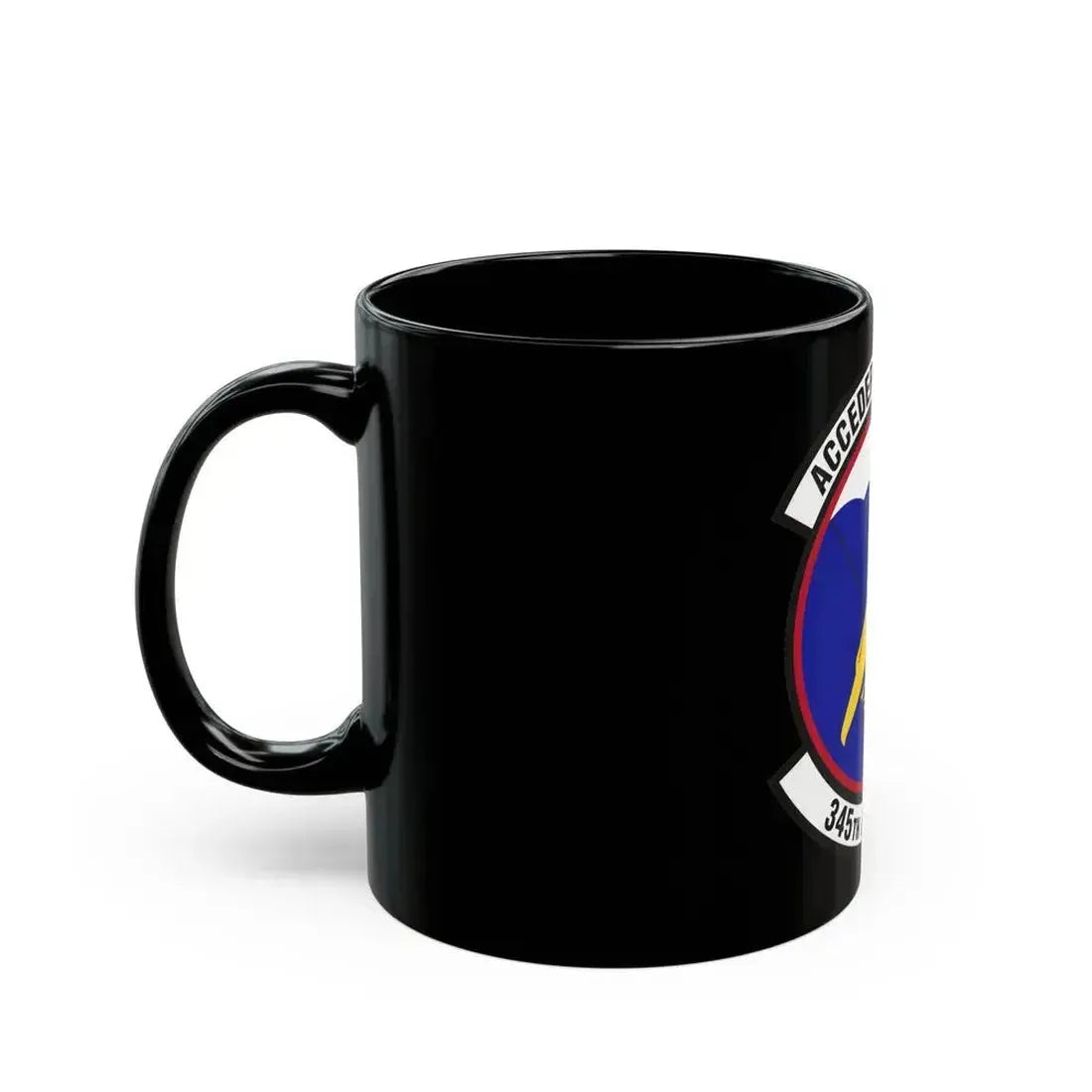 345th Airlift Squadron (U.S. Air Force) Black Coffee Mug - Go Mug Yourself