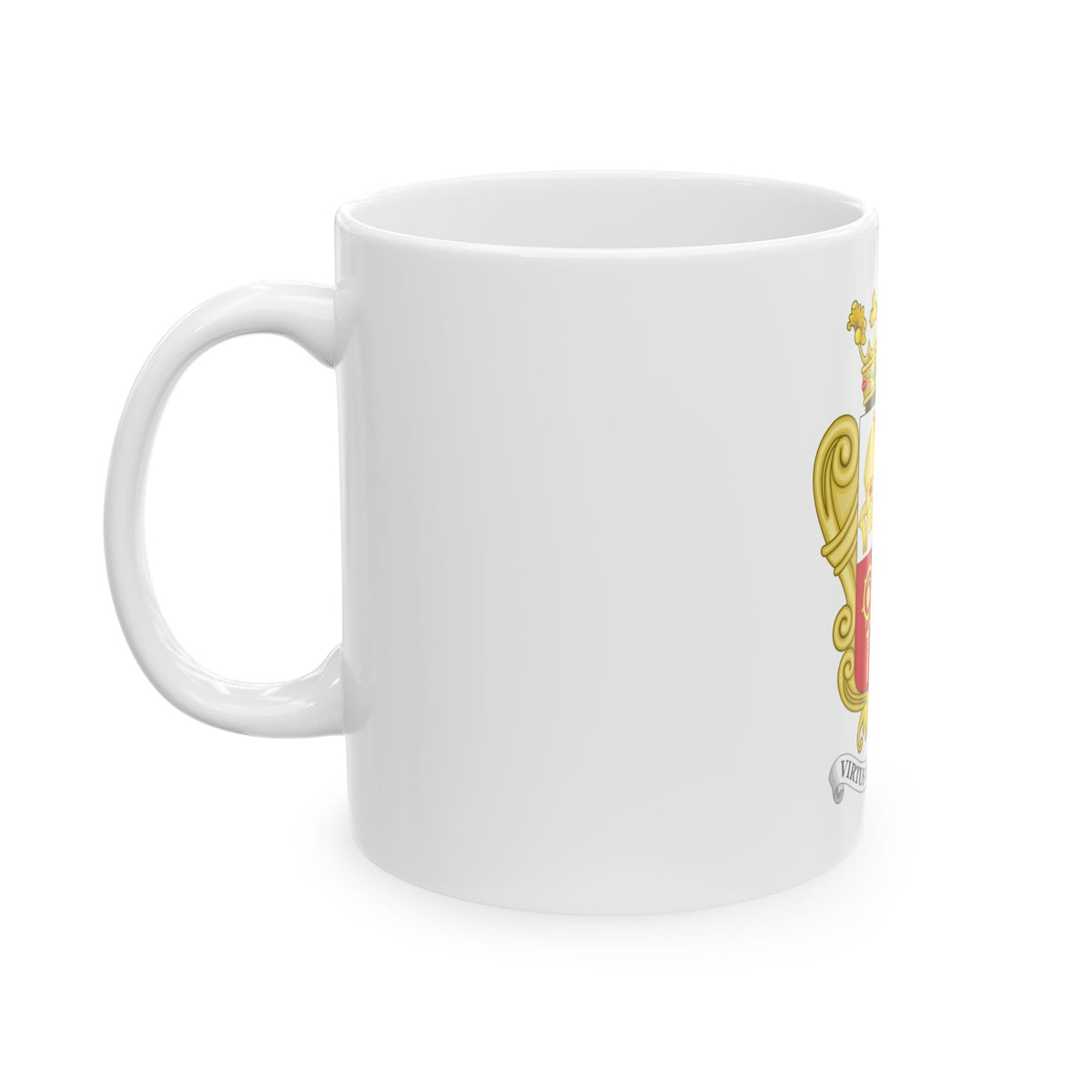 Historical Coat of Arms of French Prince of Andorra - White Coffee Mug