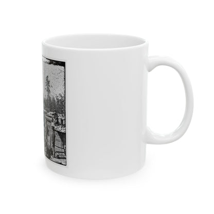 Atlanta, Georgia. Sherman's Men In Confederate Fort East Of Atlanta (U.S. Civil War) White Coffee Mug