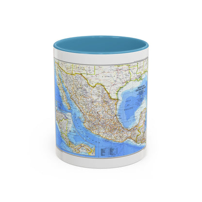Central America & Mexico (1980) (Map) Accent Coffee Mug
