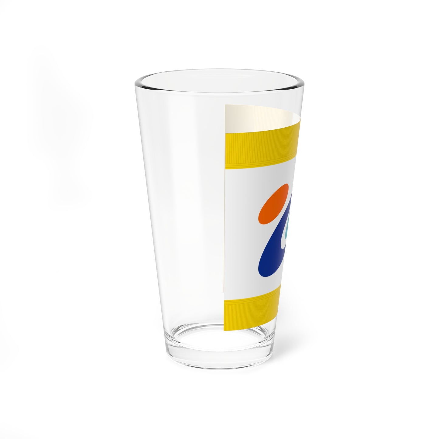 Flag of Tōmi Nagano fringed (Japan) Pint Glass 16oz