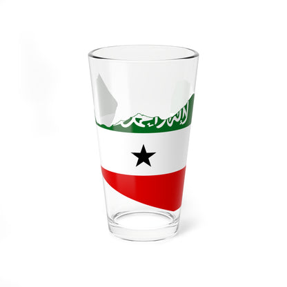 Flag-map of Somaliland (Mali) Pint Glass 16oz