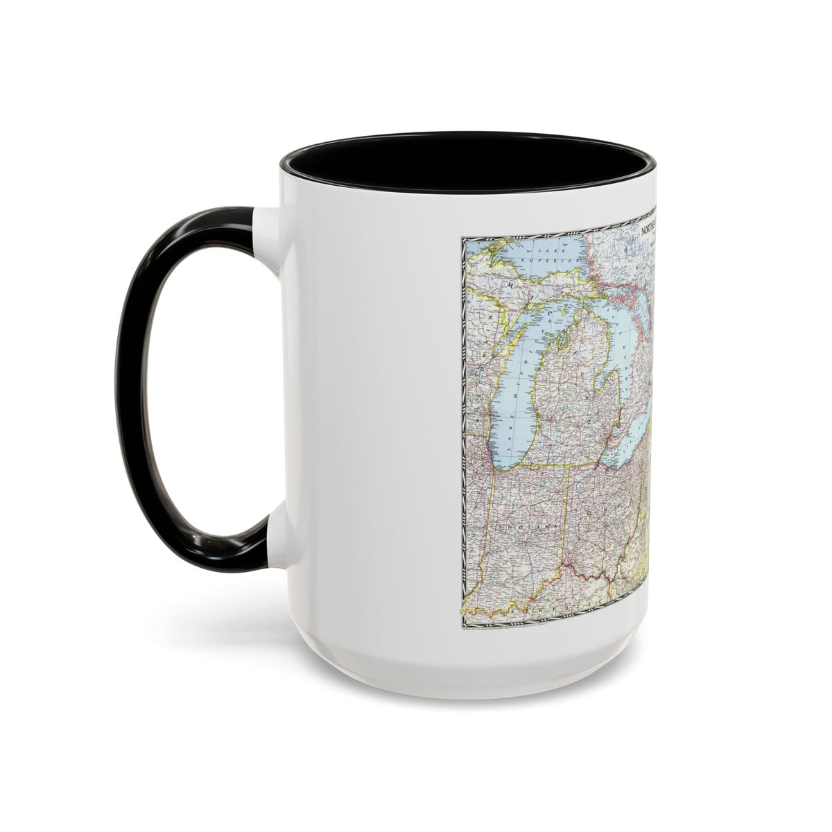 USA - Northeastern (1945) (Map) Accent Coffee Mug