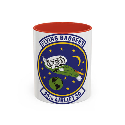 95th Airlift Squadron (U.S. Air Force) Accent Coffee Mug