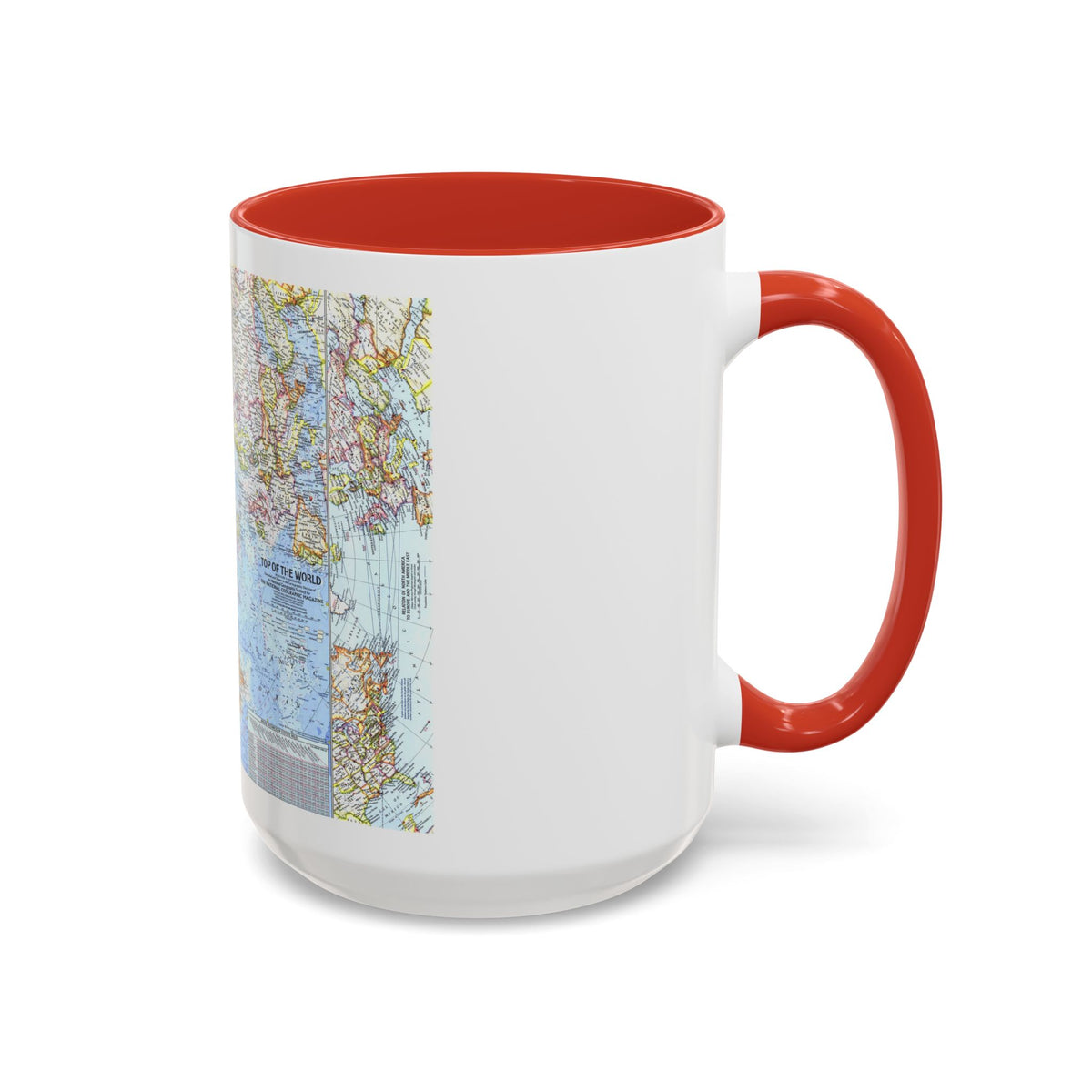Top Of The World (1965) (Map) Accent Coffee Mug