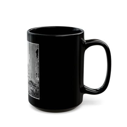 Charleston, S.C. View Of Ruined Buildings Through Porch Of The Circular Church (150 Meeting Street) (U.S. Civil War) Black Coffee Mug