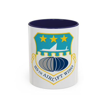 315th Airlift Wing (U.S. Air Force) Accent Coffee Mug