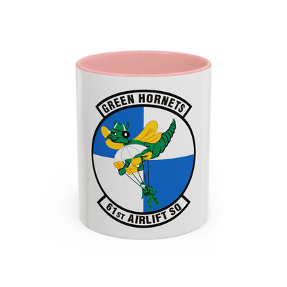 61st Airlift Squadron (U.S. Air Force) Accent Coffee Mug