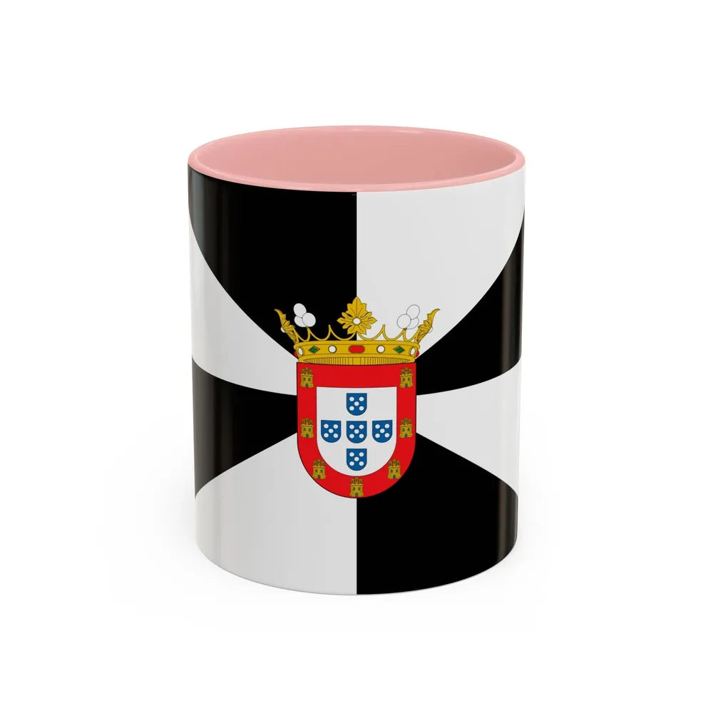 Flag of Ceuta Spain - Accent Coffee Mug-11oz-Pink-Go Mug Yourself