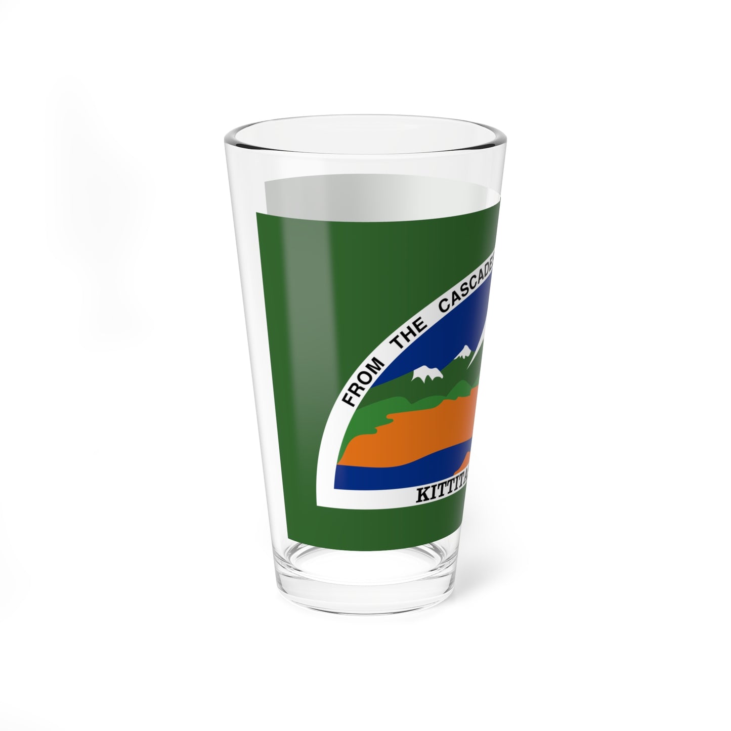 Flag of Kittitas County Washington (United States) Pint Glass 16oz