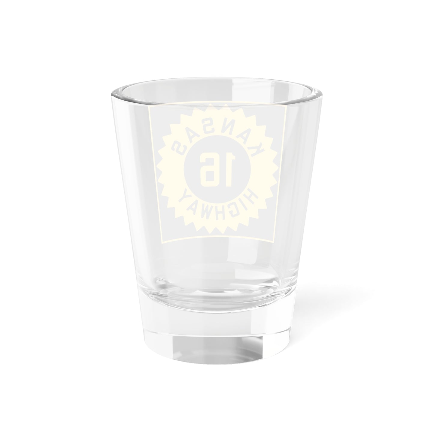 K-16 1926 (Kansas) (Road Sign) Shot Glass 1.5oz