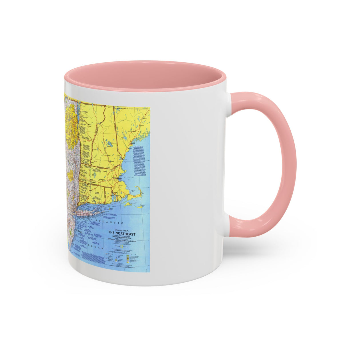 USA - Northeast 1 (1978) (Map) Accent Coffee Mug