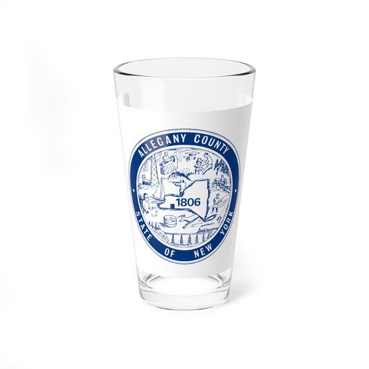 Flag of Allegany County New York (United States) Pint Glass 16oz