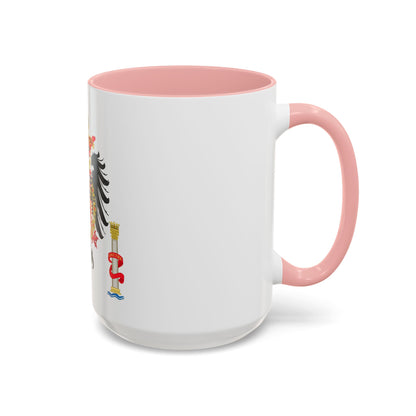 Greater Coat of Arms of Charles V Holy Roman Emperor, Charles I as King of Spain - Accent Coffee Mug