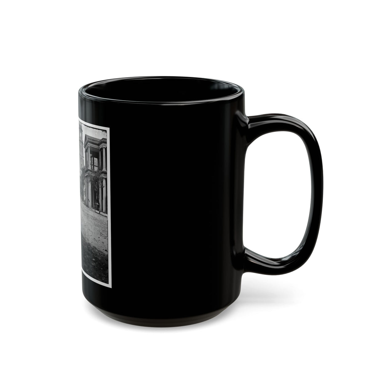 Charleston, S.C. Meeting Street, Near Broad; St. Michael's Church In Middle Distance (U.S. Civil War) Black Coffee Mug