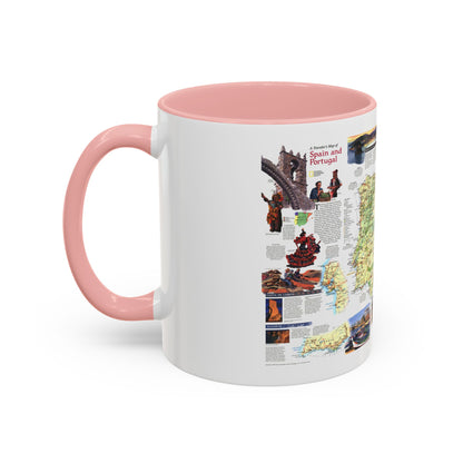Spain and Portugal - A Traveller's Map (1998) (Map) Accent Coffee Mug