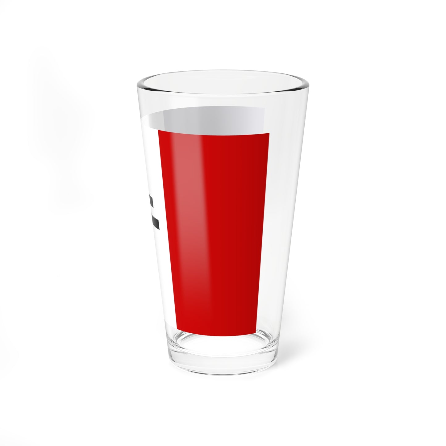 Flag of Free France Black (Belgium) Pint Glass 16oz