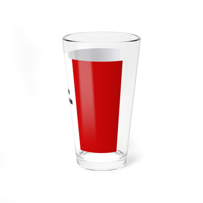 Flag of Free France Black (Belgium) Pint Glass 16oz