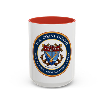 USCG Intelligence Coordination Center (U.S. Coast Guard) Accent Coffee Mug