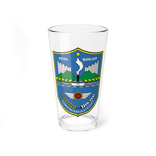 Seal of the City of Banjar (Indonesia) (Coat of Arms) Pint Glass 16oz
