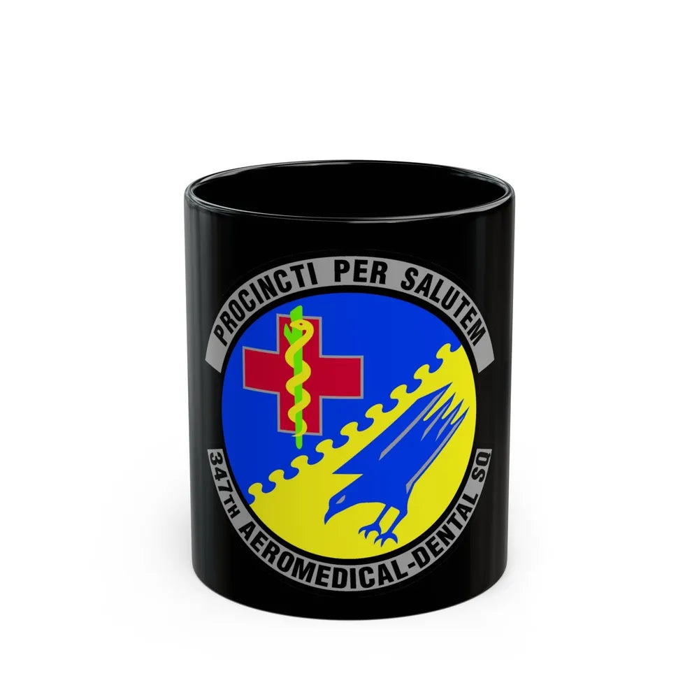 347th Aeromedical Dental Squadron (U.S. Air Force) Black Coffee Mug-11oz-Go Mug Yourself