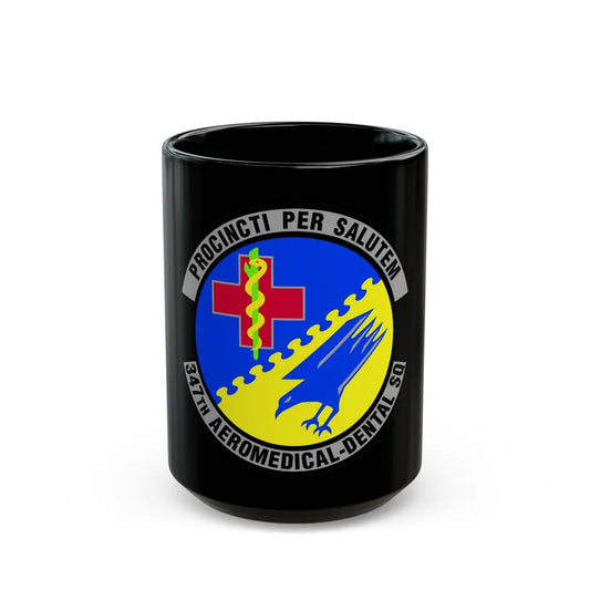 347th Aeromedical Dental Squadron (U.S. Air Force) Black Coffee Mug-15oz-Go Mug Yourself