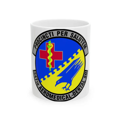 347th Aeromedical Dental Squadron (U.S. Air Force) White Coffee Mug-11oz-Go Mug Yourself