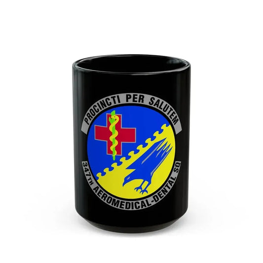 347th Aeromedical Dental Squadron (U.S. Air Force) Black Coffee Mug 15oz - Go Mug Yourself
