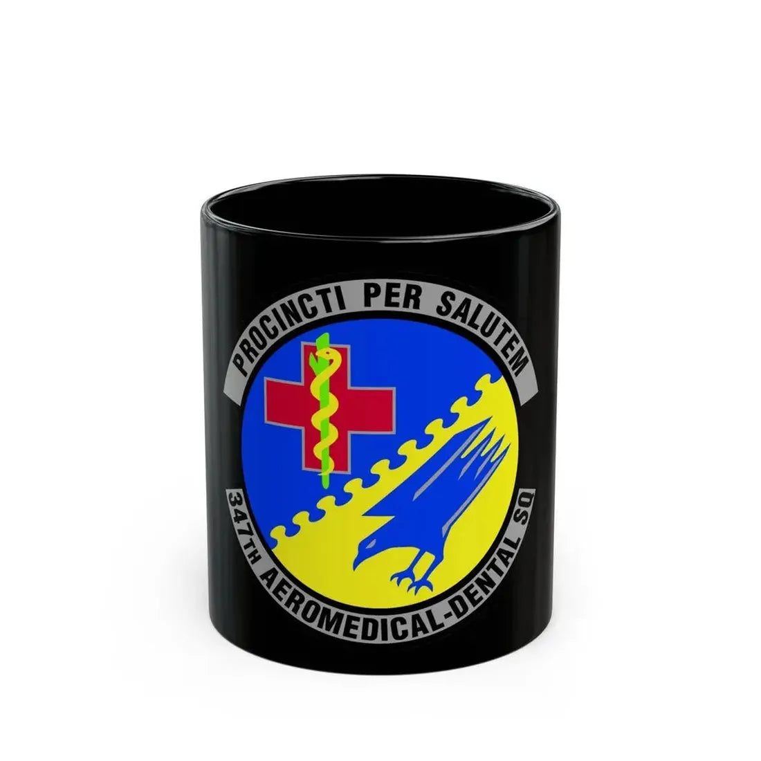 347th Aeromedical Dental Squadron (U.S. Air Force) Black Coffee Mug - Go Mug Yourself