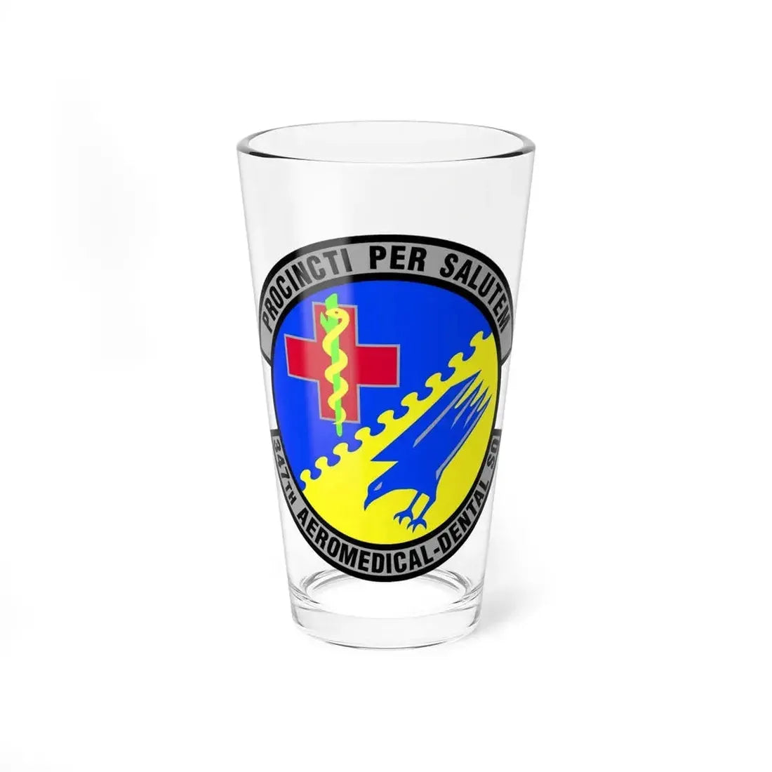 347th Aeromedical Dental Squadron (U.S. Air Force) Pint Glass 16oz 16oz - Go Mug Yourself