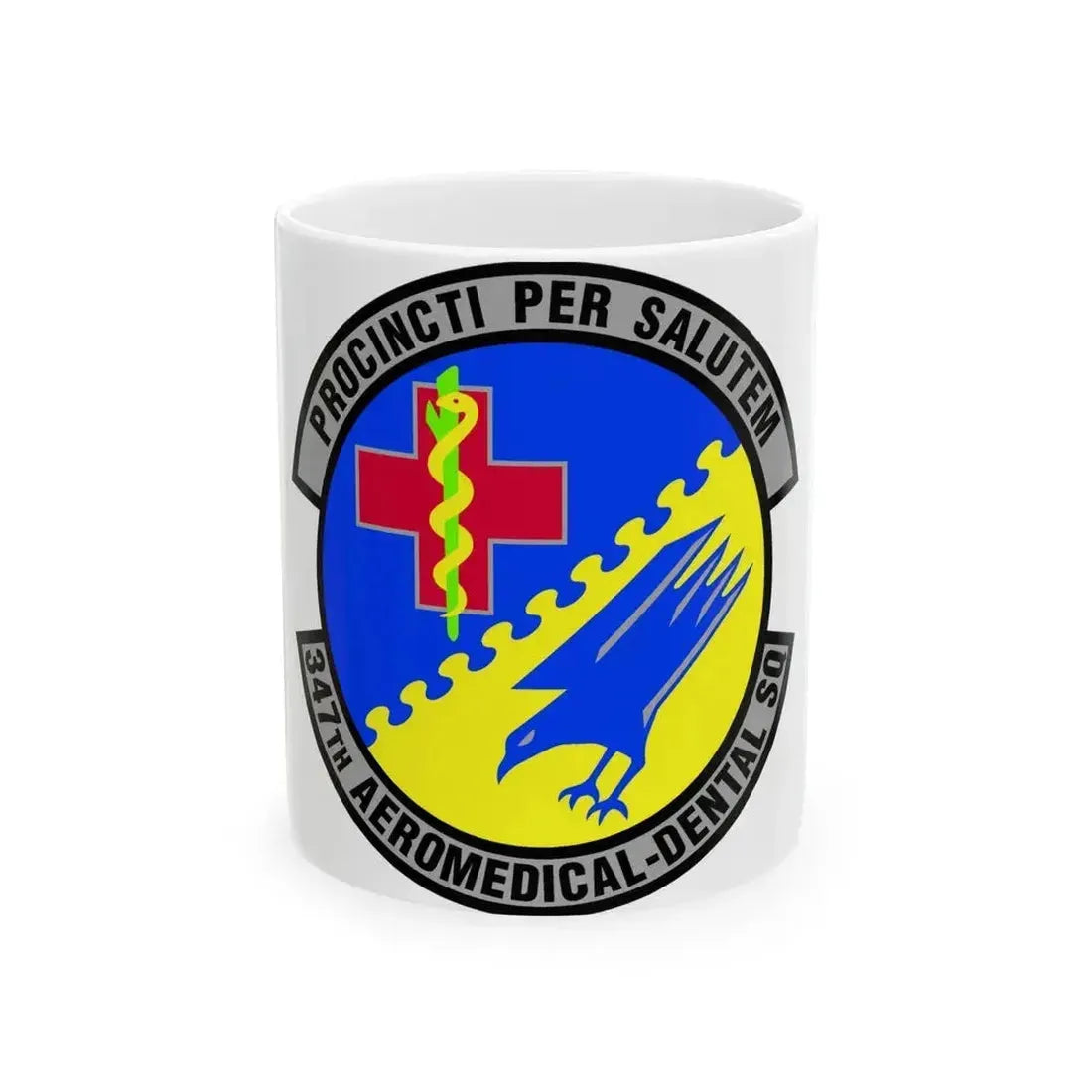 347th Aeromedical Dental Squadron (U.S. Air Force) White Coffee Mug 11oz - Go Mug Yourself