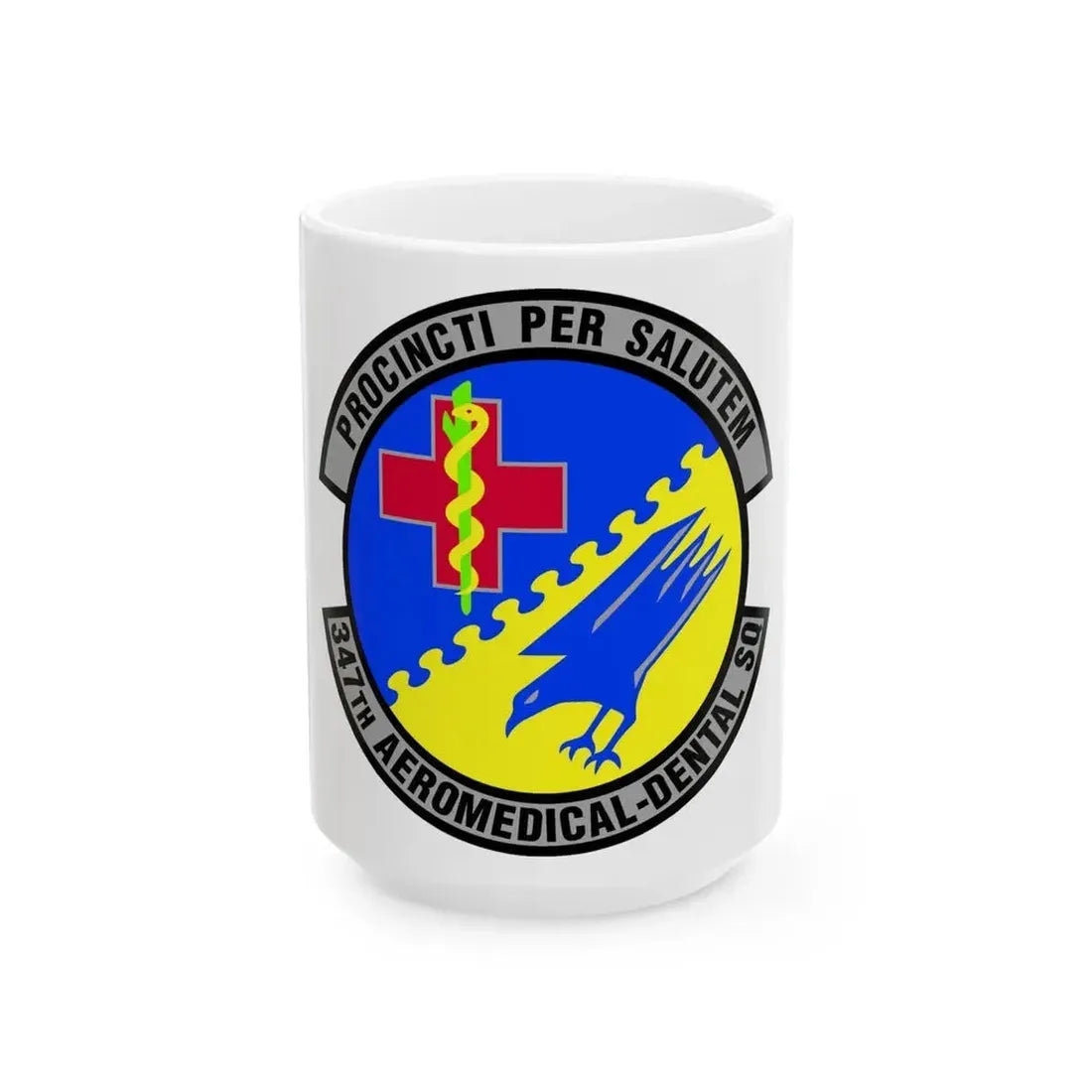 347th Aeromedical Dental Squadron (U.S. Air Force) White Coffee Mug - Go Mug Yourself