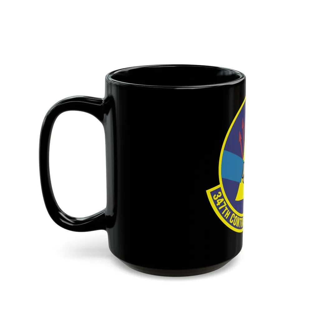 347th Contracting Squadron (U.S. Air Force) Black Coffee Mug-Go Mug Yourself