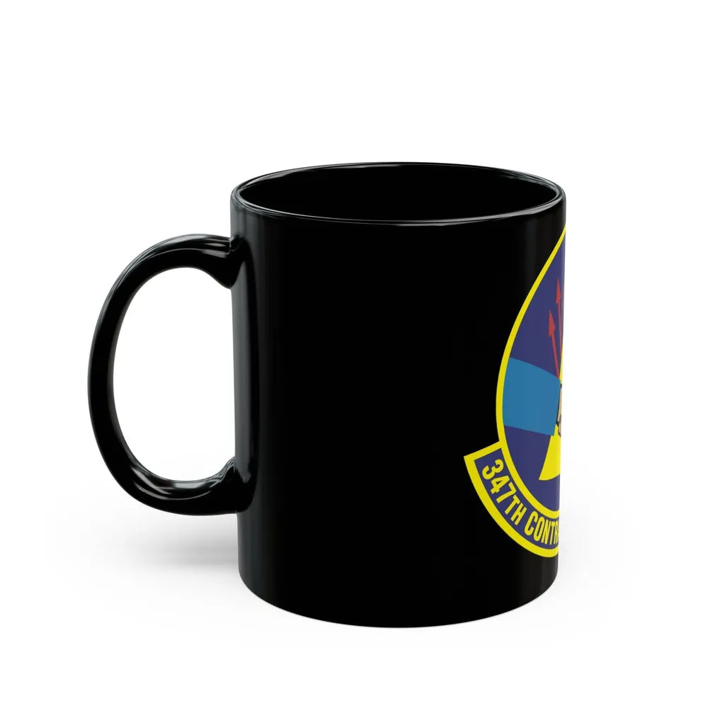 347th Contracting Squadron (U.S. Air Force) Black Coffee Mug-Go Mug Yourself