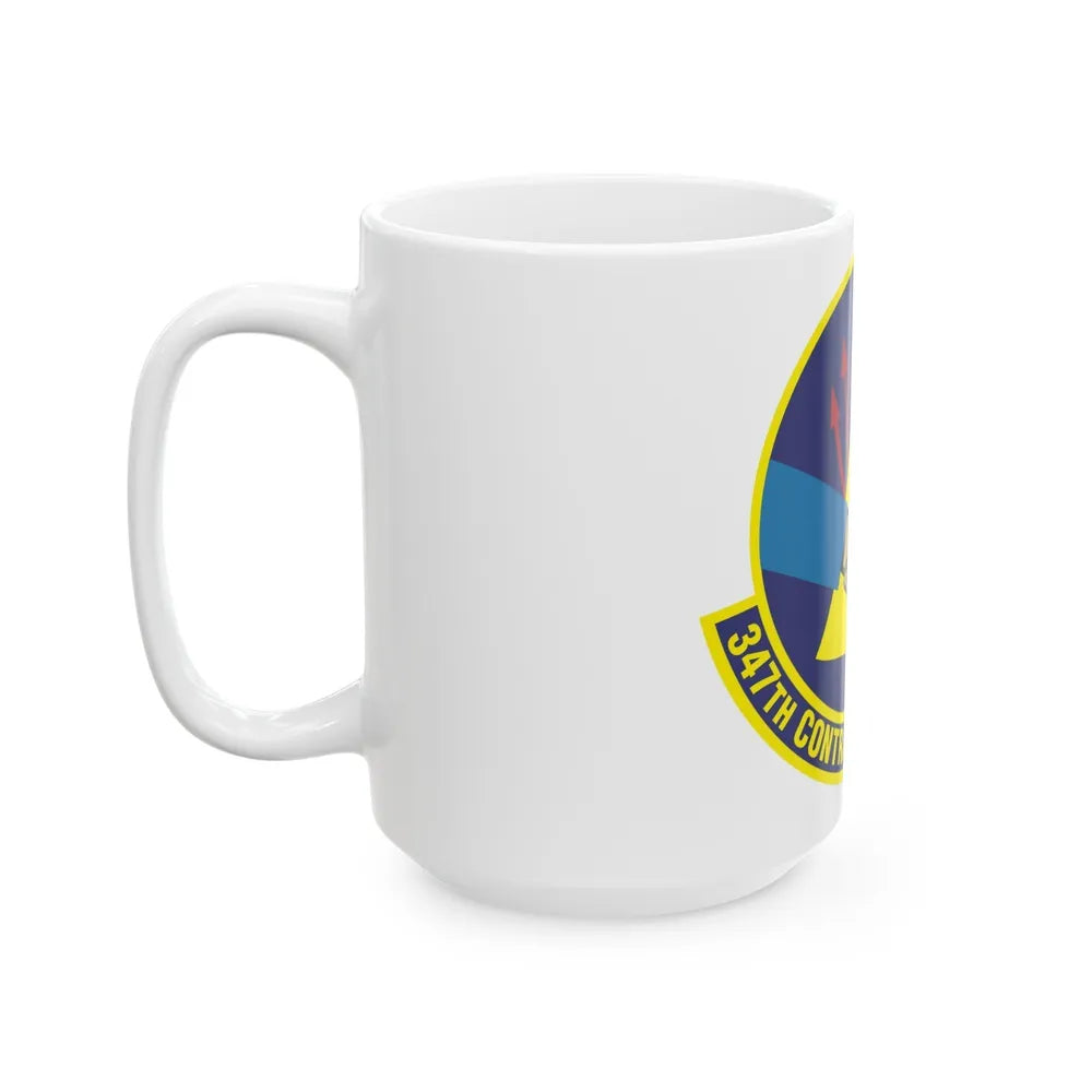 347th Contracting Squadron (U.S. Air Force) White Coffee Mug-Go Mug Yourself