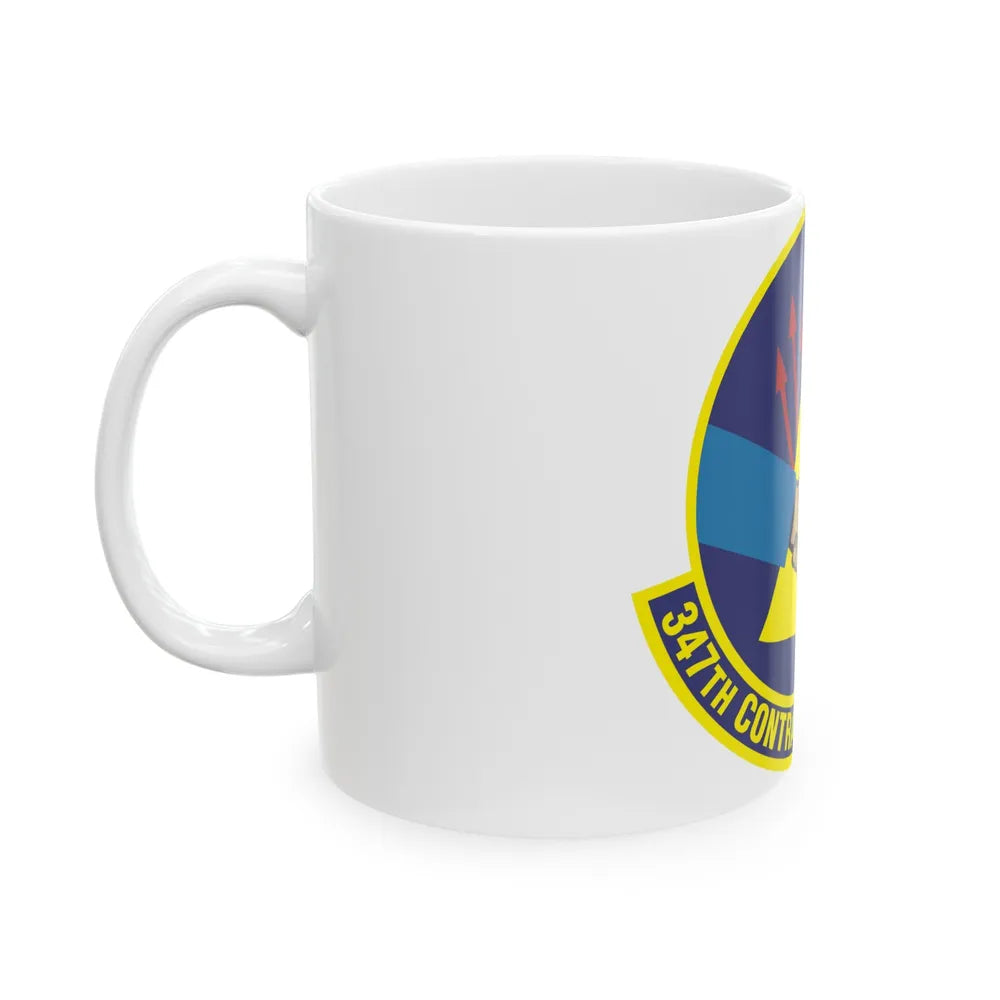 347th Contracting Squadron (U.S. Air Force) White Coffee Mug-Go Mug Yourself