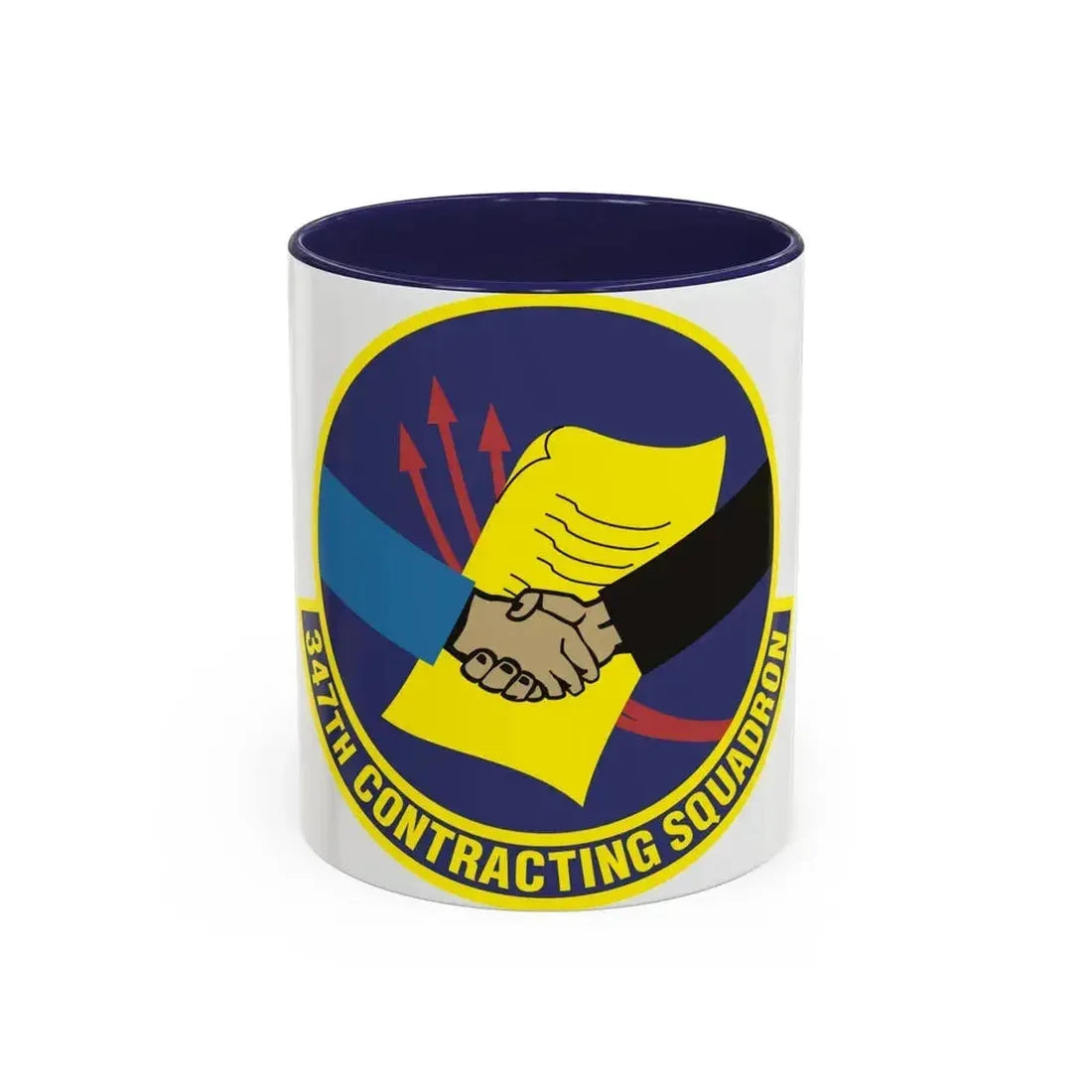 347th Contracting Squadron (U.S. Air Force) Accent Coffee Mug 11oz Navy - Go Mug Yourself