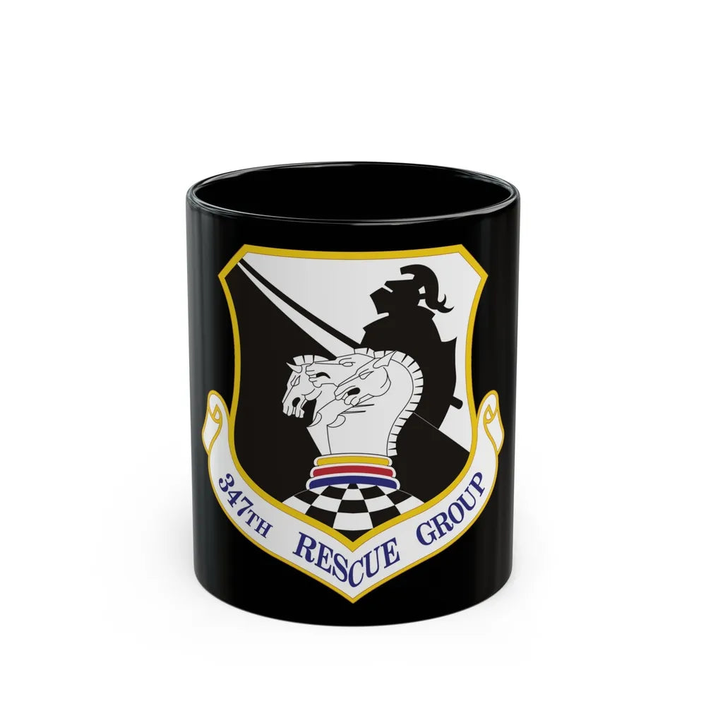 347th Rescue Group (U.S. Air Force) Black Coffee Mug-11oz-Go Mug Yourself