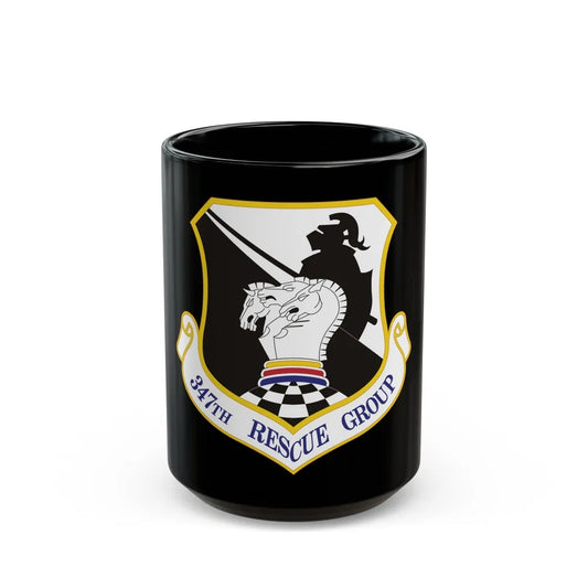 347th Rescue Group (U.S. Air Force) Black Coffee Mug-15oz-Go Mug Yourself