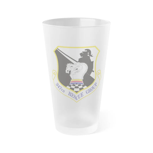 347th Rescue Group (U.S. Air Force) Frosted Pint Glass 16oz-16oz-Frosted-Go Mug Yourself