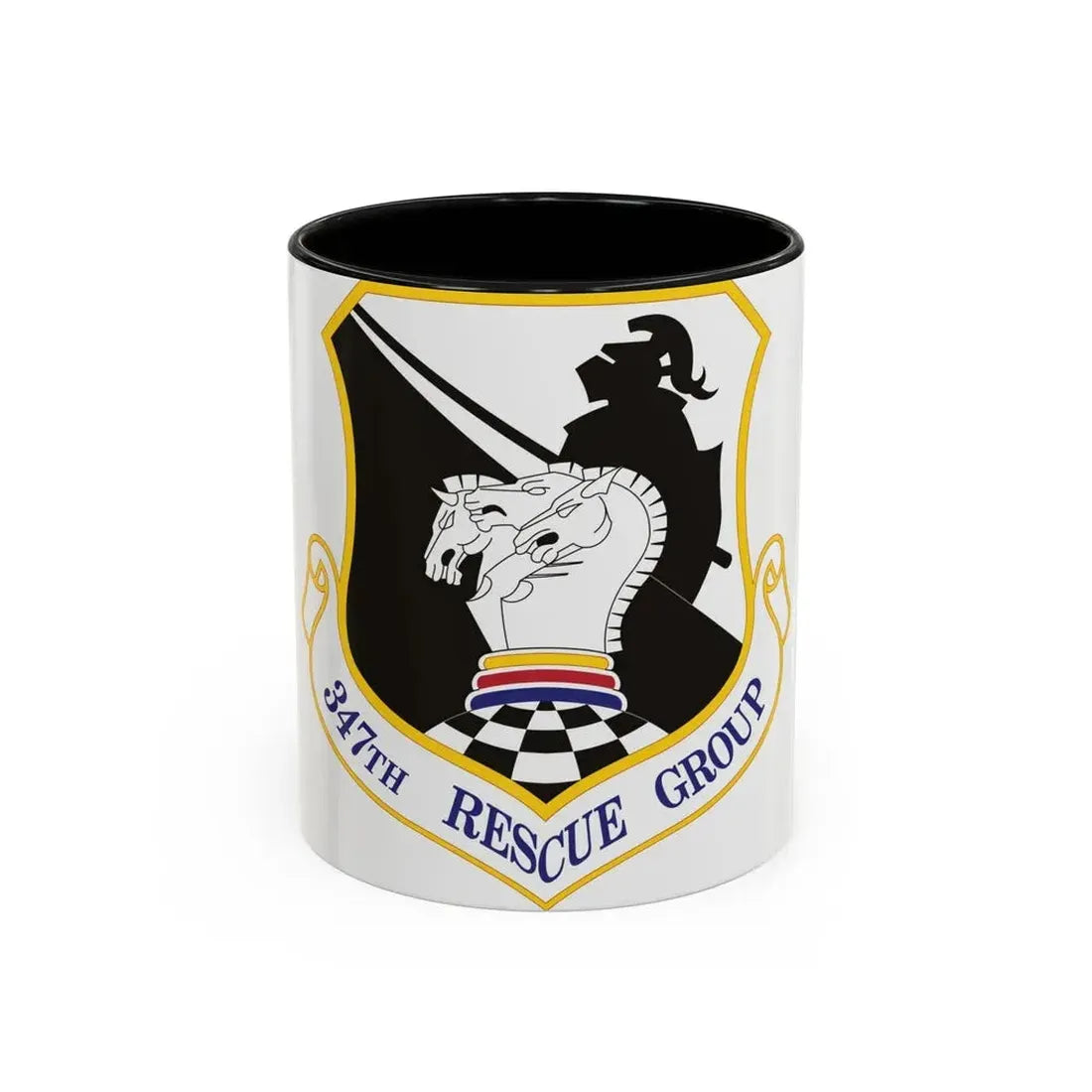 347th Rescue Group (U.S. Air Force) Accent Coffee Mug 11oz Black - Go Mug Yourself